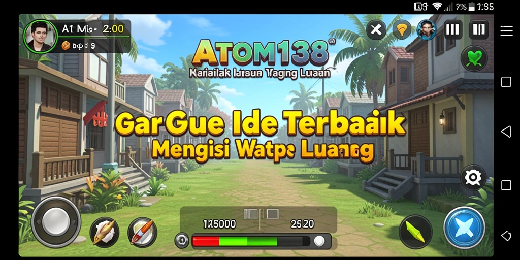 Tampilan gameplay ATOM138 yang seru dan mengasyikkan.