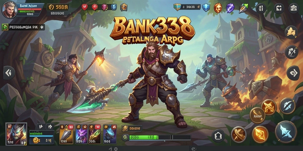 Screenshot BANK338 menampilkan aksi seru dalam pertarungan ARPG.