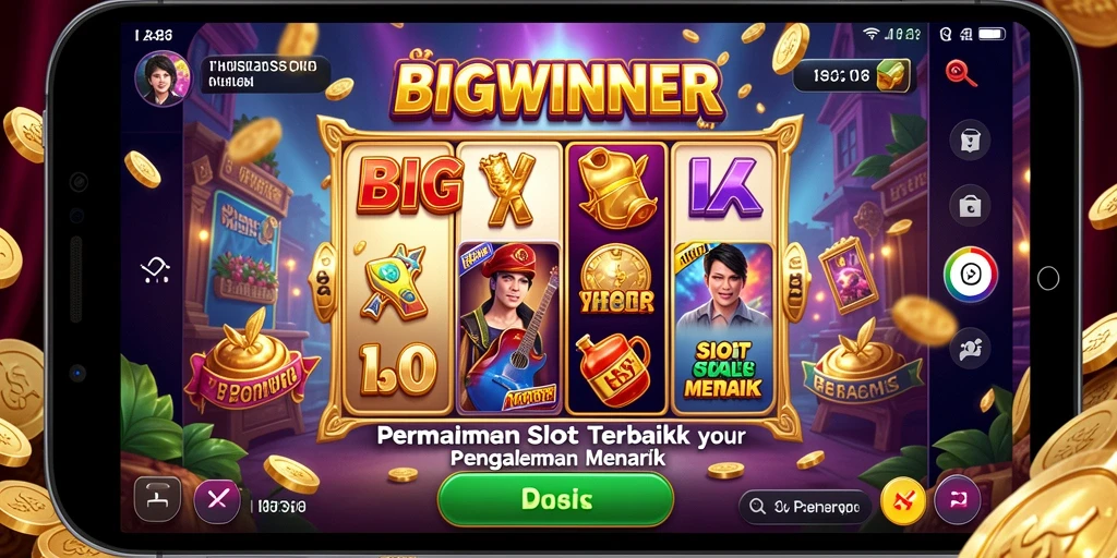 Tampilan gameplay Slot BIGWINNER yang mendebarkan dan penuh warna.