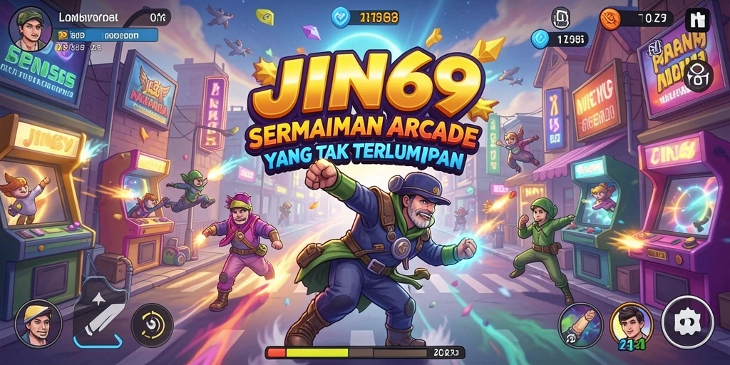 Tampilan gameplay seru dan colorful dari JIN69.