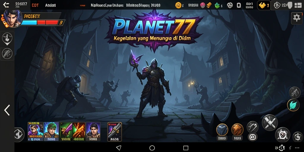 Screenshot gameplay mencekam dari PLANET77, menunjukkan suasana Horror yang intens.