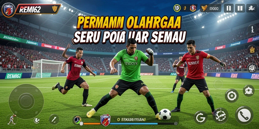 Screenshot gameplay <strong>REMI62</strong> menampilkan aksi seru dalam olahraga.