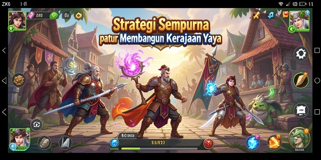 Tampilan gameplay ZK6 yang menarik dan penuh aksi strategi.